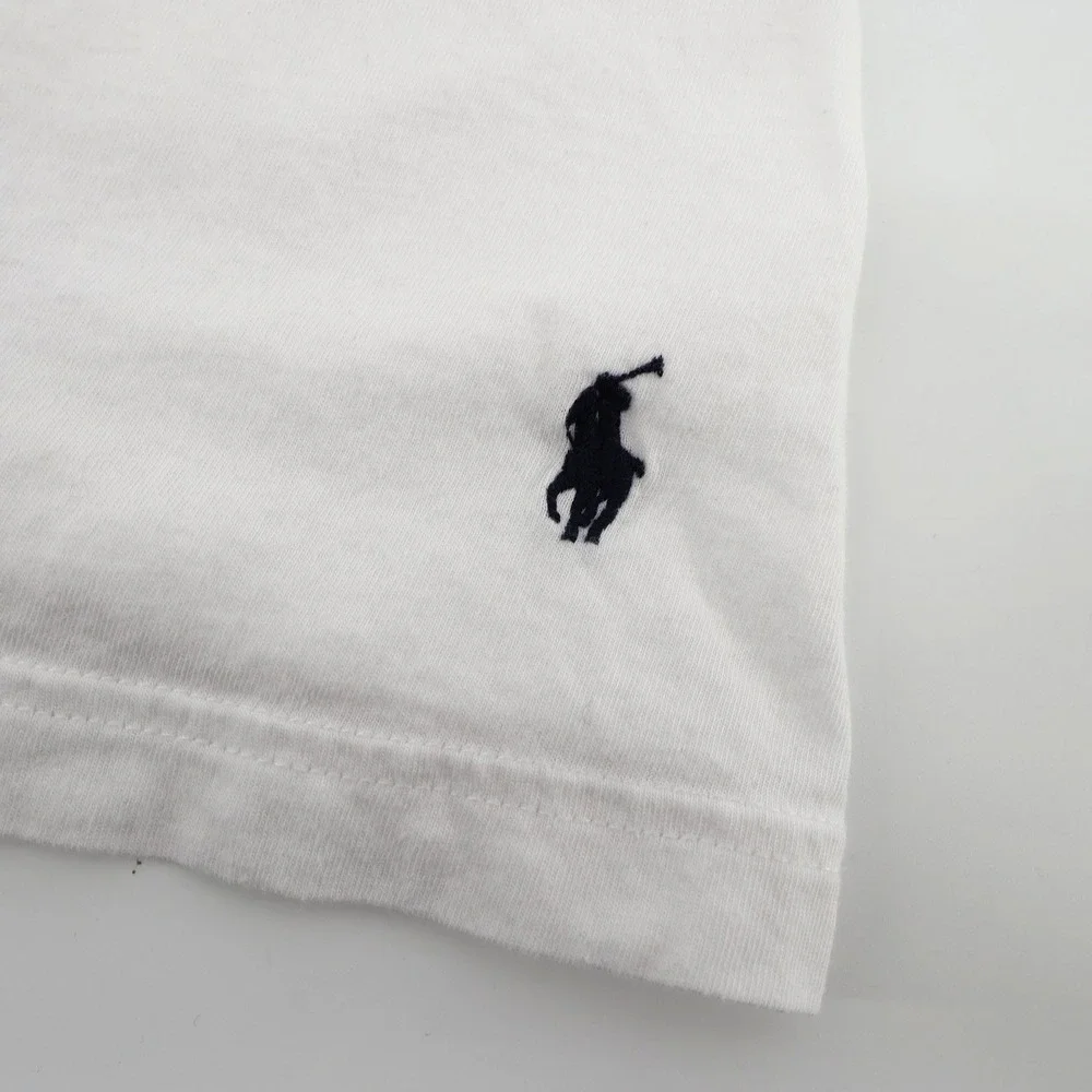Polo Ralph Lauren T-Shirt‎ Crew Neck White Classic Fit Short Sleeve Mens XL